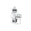Picture of 3070618 - Tee Piece Male - Quick Coupler - 6mm Tube  To Tube with  1/8" Male Tee - Brass