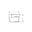 Picture of 3-2SS316REDB -3"X 2" NPT Reducing Bush Male/Female 150LB 316 Stainless Steel 
