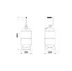 Picture of 33016 - Pneumatic Oil Dispenser 16 Litre With Level Gauge