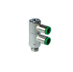 Picture of 330818 - Banjo Double - Swivel - Push-In Fitting - 8mm Tube to 1/8" Male Thread - Brass