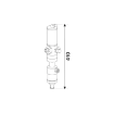 Picture of 33301 - 30L/Min Wall Mounted Transfer Kit with Stainless Steel Pump with Viton® Seals 1260mm
