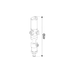 Picture of 33302 - 30L/Min Wall Mounted Transfer Kit with Stainless Steel Pump with Viton® Seals 1460mm