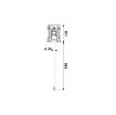 Picture of 33517 - 65L/Min Diaphragm Pump Series PPB-12 in Polypropylene with Suction Tube in Stainless Steel