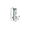 Picture of 33A18 - Banjo Stem - Double Swivel - Push-In Fitting - 1/8" Stem  Male Thread - Brass