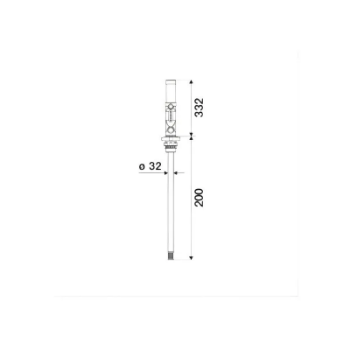 Picture of 35060-GF -Air-Operated Oil Pump 270 mm - Compression Ratio 3:1 - Working Pressure 8 bar