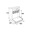 Picture of 37689 - Wall Mounted Oil Bar Equipped with 2 Taps and Drip Catcher Tray