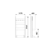 Picture of 39304 - Front Service Column For 4 Hose Reels With Drainer