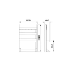 Picture of 39307 - Front Service Column for 6 Hose Reels with Containment Tank
