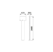 Picture of 39322 - Single Post Service Column For 2 Hose Reels