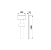 Picture of 39323 - Single Post Service Column for 3 Hose Reels