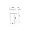 Picture of 39334 - Single Frontal Column with 1 Support for 4 Hose Reels