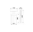 Picture of 39335 - Single Frontal Column With 1 Support For 5 Hose Reels