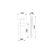 Picture of 39336 - Double Sided Service Column with 1 Support for 3+3 Hose Reels
