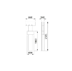 Picture of 39338 - Single Frontal/Two Sided Column With 1 Support For 4+4 Hose Reels