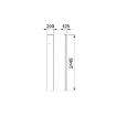 Picture of 39421 - Single Frontal Column Stainless Steel Aisi 304 With 1 Support For 1 Hose Reel