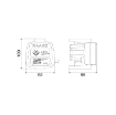 Picture of 39615 - 100L/Min Pulser Meter For Oil with Inlet-Outlet G 1" (F) 10W, 0.5A
