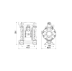 Picture of 3C1/1666VHHH - 70L/Min Diaphragm Pump in Aluminum with Cataphoresis Treatment Series AAB-12 