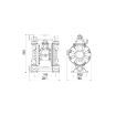 Picture of 3C1/1666VSSS - 70L/Min Diaphragm Pump in Aluminum with Cataphoresis Treatment Series AAB-12 