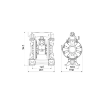 Picture of 3C1/2666VEAA - 170L/Min Diaphragm Pump in Aluminum with Cataphoresis Treatment Series AAB-1 