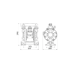 Picture of 3C1/2666VSSS - 170L/Min Diaphragm Pump in Aluminum with Cataphoresis Treatment Series AAB-1