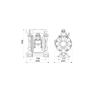 Picture of 3C1/30111EAA - 200L/Min Diaphragm Pump Series AAB-114 in Aluminum with Membranes in EPDM