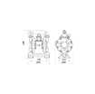 Picture of 3C1/3066VNHH - 200L/Min Diaphragm Pump in Aluminum with Cataphoresis Treatment Series AAB-114 