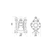 Picture of 3C1/3066VTTP - 170L/Min Diaphragm Pump in Aluminum with Cataphoresis Treatment Series AAB-114 