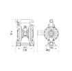 Picture of 3C1/40111NHH - Pump - Double Diaphragm 1/2" With Nbr Seals