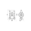 Picture of 3C1/40111TTP - 450L/Min Diaphragm Pump Series AAB-112 in Aluminum with Membranes in PTFE+Hytrel®