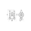 Picture of 3C1/4066VNHH - 480L/Min Diaphragm Pump in Aluminum with Cataphoresis Treatment Series AAB-112