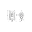 Picture of 3C41/4066VSSS - 480L/Min Diaphragm Pump in Aluminum with Cataphoresis Treatment Series AAB-112