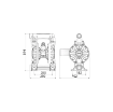 Picture of 3C1/4066VTTP - 480L/Min Diaphragm Pump in Aluminum with Cataphoresis Treatment Series AAB-112 