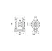 Picture of 3C1/5066VEAA - 610L/Min Diaphragm Pump in Aluminum with Cataphoresis Treatment Series AAB-2