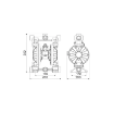 Picture of 3C3/2666VHHH - 170L/Min Diaphragm Pump in Aluminum with Cataphoresis Treatment Series AAB-1-9 