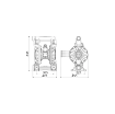 Picture of 3C3/5066VSSS - 610L/Min Diaphragm Pump in Aluminum with Cataphoresis Treatment Series AAB-2