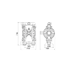Picture of 3C6/50111HHH - 580L/Min Diaphragm Pump Series AABM-2 in Aluminum with Membranes in Hytrel®