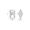 Picture of 3C6/50111NHH - 580L/Min Diaphragm Pump Series AABM-2 in Aluminum with Membranes in NBR