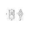 Picture of 3C6/50111TTP - 550L/Min Diaphragm Pump Series AABM-2 in Aluminum with Membranes in PTFE+Hytrel®