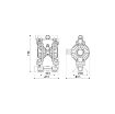 Picture of 3C6/5066VHHH - 580L/Min Diaphragm Pump in Aluminum with Cataphoresis Treatment Series AABM-2 Modular