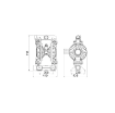 Picture of 3C6/5066VSSS - 580L/Min Diaphragm Pump in Aluminum with Cataphoresis Treatment Series AABM-2 Modular
