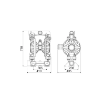 Picture of 3C6/5066VTTP - 550L/Min Diaphragm Pump in Aluminum with Cataphoresis Treatment Series AABM-2 Modular