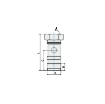 Picture of 40718 - Banjo Stem - Single with O-Ring - Push-In Fitting - 1/8" Male Thread   - Brass