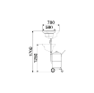 Picture of 42091 - Waste Oil Drainer with 90 Litre Capacity, Includes Side Bowl