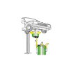 Picture of 42091 - Waste Oil Drainer with 90 Litre Capacity, Includes Side Bowl