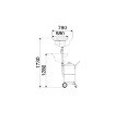 Picture of 42116 - Waste Oil Drainer 115 Litre with Side Bowl