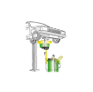 Picture of 42116 - Waste Oil Drainer 115 Litre with Side Bowl