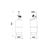 Picture of 43016 - Air Operated Portable Waste Oil Drainer 16 Litre Tanks