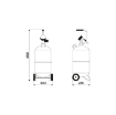 Picture of 43024 - Air Operated Wheel Mounted Waste Oil Drainer 24 Litre