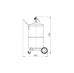 Picture of 43090 - Air Operated Waste Oil Drainer 90 Litre Without Transparent Chamber