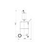 Picture of 43091 - Air Operated Waste Oil Drainer 90 Litre With Transparent Chamber